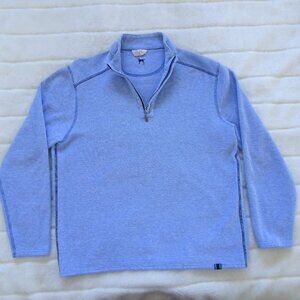 The Black Dog 1/4 Zip Blue Men's Medium